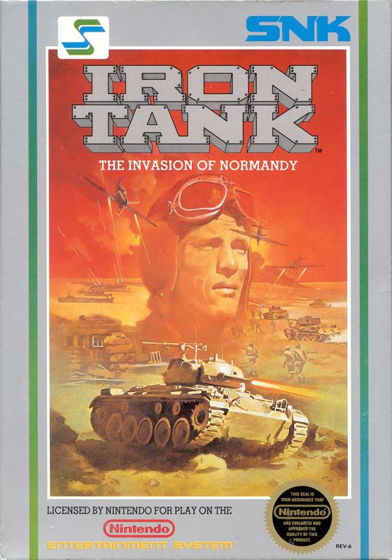 Iron Tank box art for NES